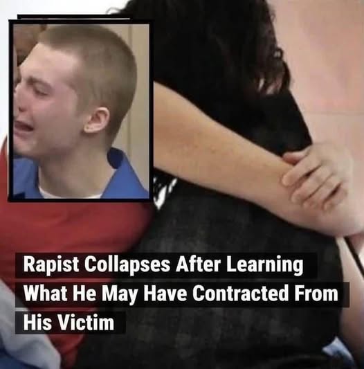 Rapist Collapses After Learning